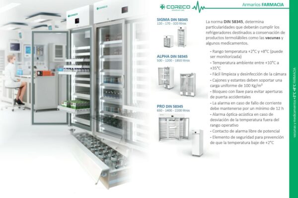 Refrigeradores Coreco hospital