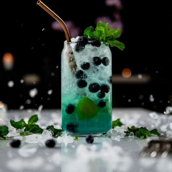 Vaso de refresco restaurante
