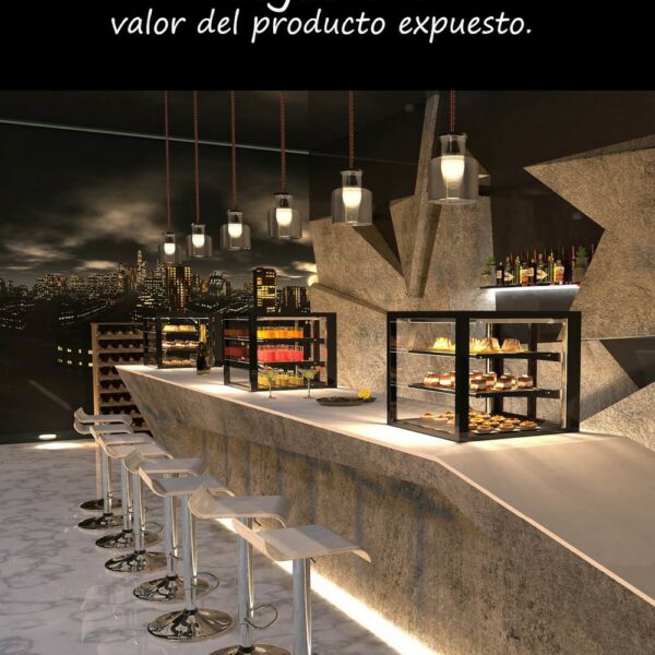 Vitrinas negras Castellon