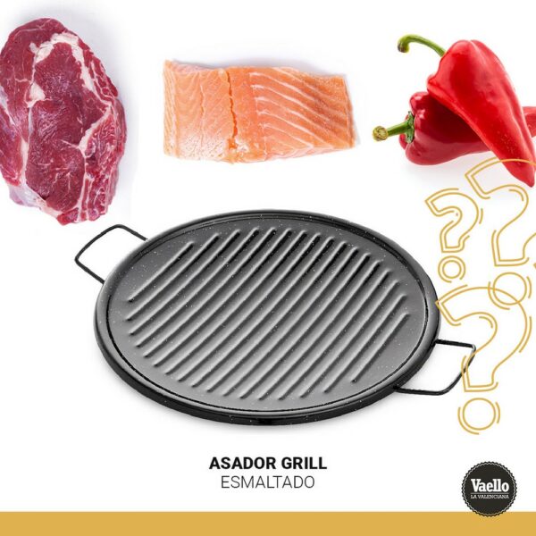 Asador de acero esmaltado para restaurantes