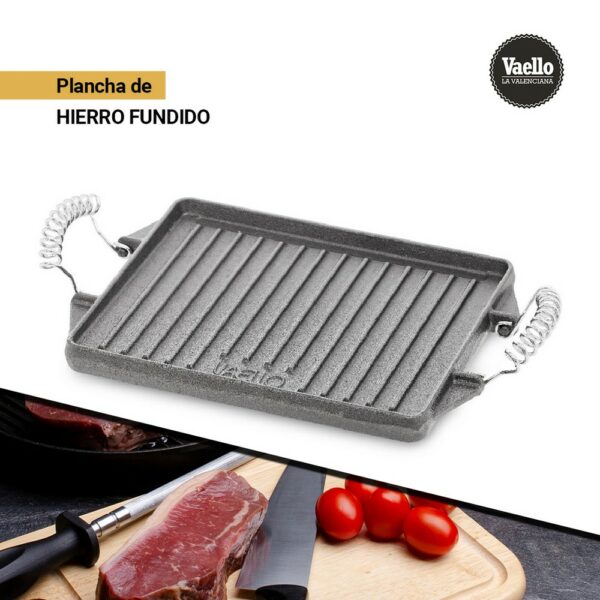 Plancha estriada de hierro fundido Castellon