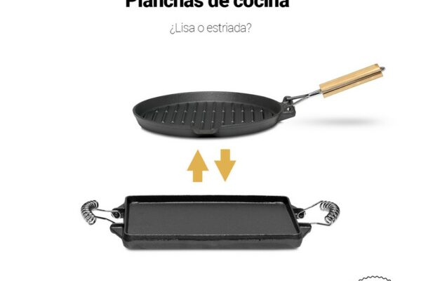 Plancha estriada para restaurante